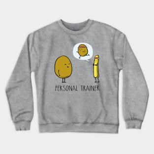 Potato Personal Trainer Funny Workout Humor Premium Gift Premium Crewneck Sweatshirt